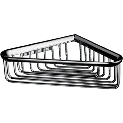 emco system 2 Eckschwammkorb, tief, abnehmbar, verdeckte Wandbefestigung, chrom, 354500105
