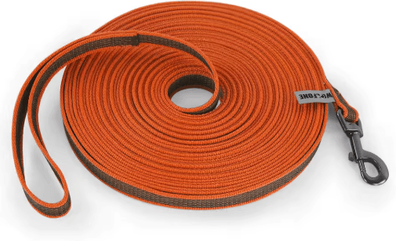 Inspire Picks Long Training Dog Leash Dual Color Latex Silk Lead For Small & Large Dogs ls Orange 15m