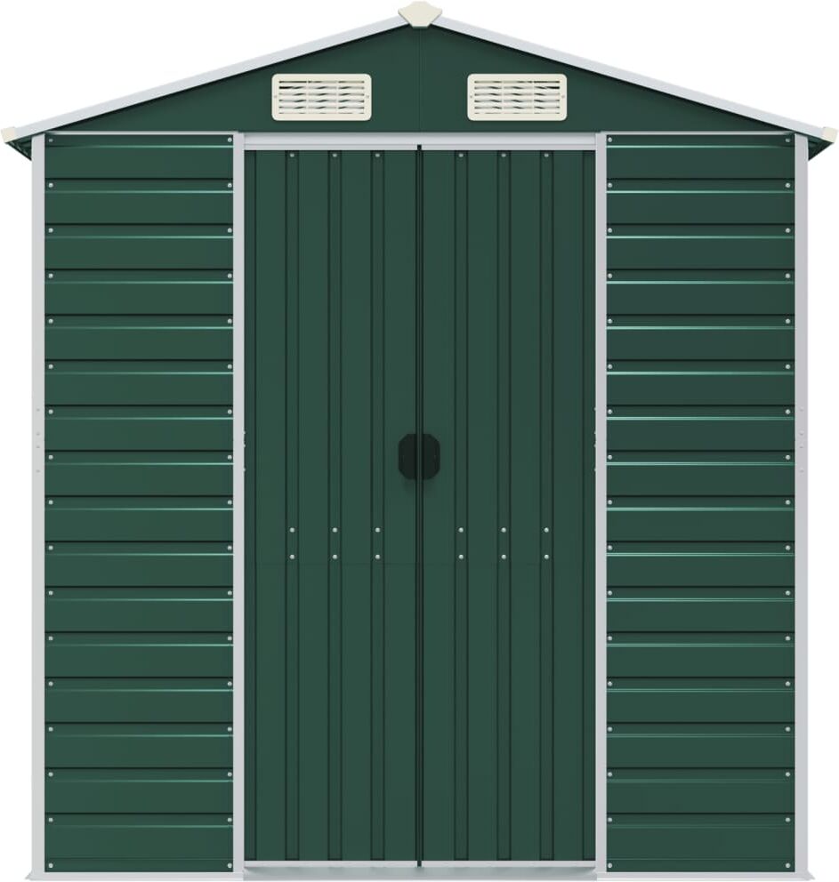 vidaXL Abri de jardin vert 191x980x198 cm acier galvanisé
