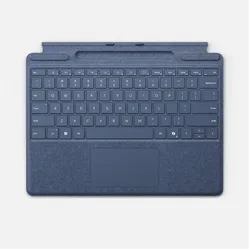 Microsoft Surface Pro Keyboard mit Stiftaufbewahrung (DE, Docking), Tastatur, Blau