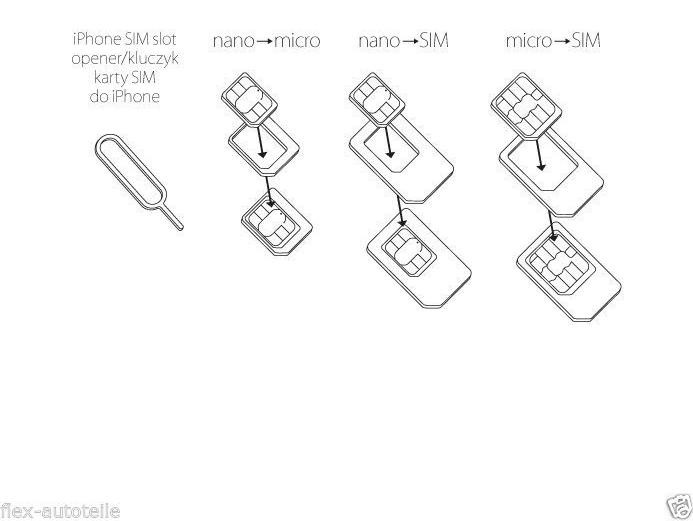 Forever SIM-adapterset Nano/Micro met eject-tool, wit