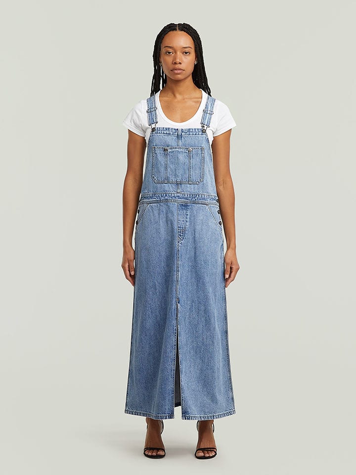 G-Star Jeans-Kleid in Hellblau - M