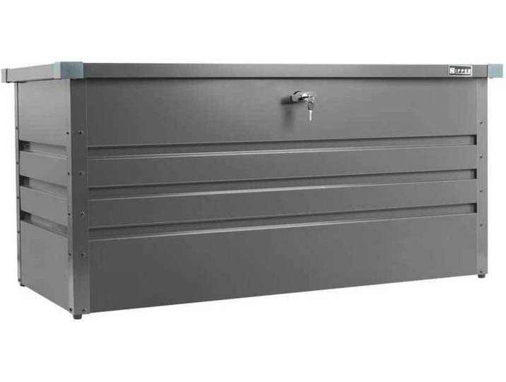 Futterbehälter 132x61x62, abschließbar, grau