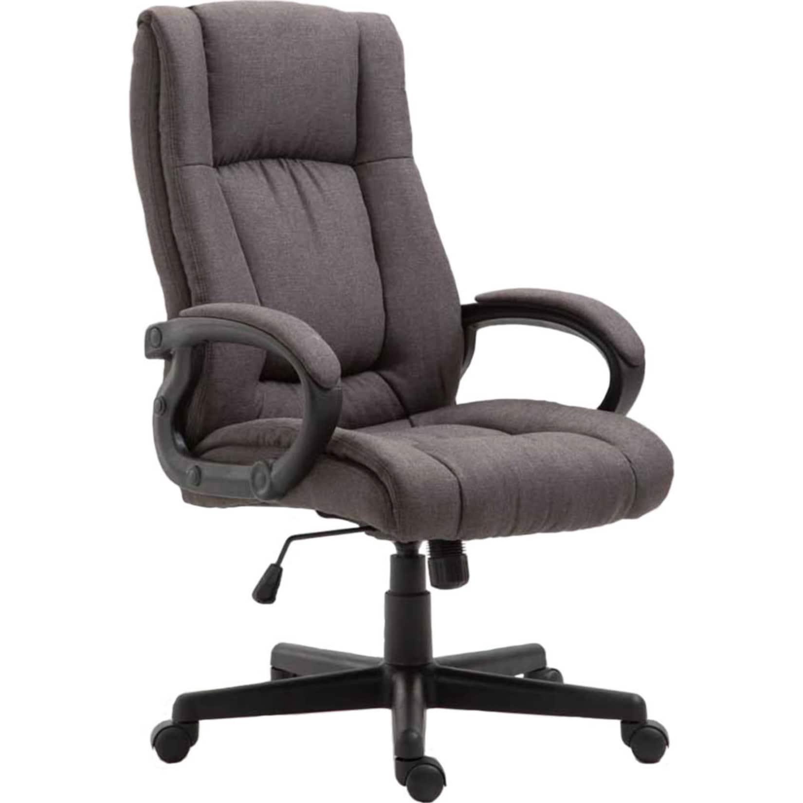 CLP Bürostuhl ergonomisch mit Rollen und Höhenverstellung, Chefsessel höhenverstellbar und Wippfunktion, rückenschonend, Drehstuhl Sparta