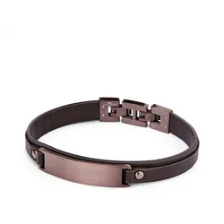 Fynch-Hatton Armband  Leather meets Metal