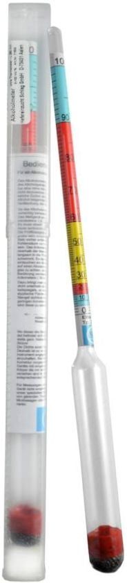 Vina Alkoholmeter ohne Thermometer 26 cm 0 - 100 %