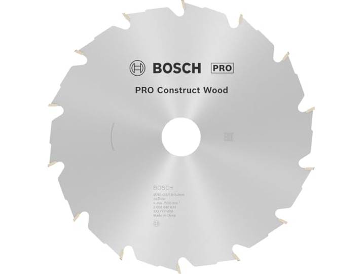 Bosch 1x PRO Construct Wood corded cirkelzaagblad voor handzagen