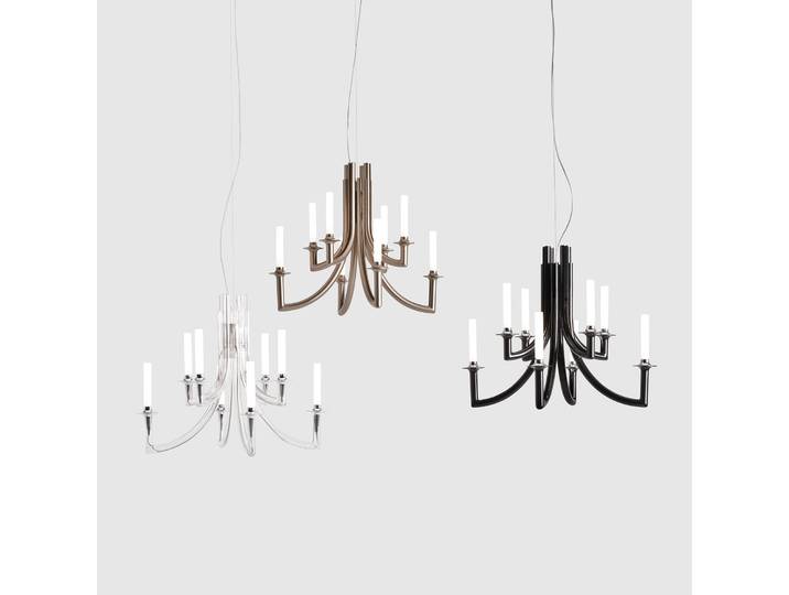 Khan Pendelleuchte Matt Bronze - Kartell - Wohnzimmer - Design - Kunststoff - Mehrflammig