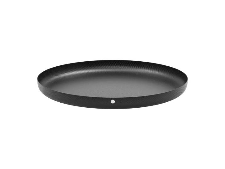 Tablett Morrison, Alessi, schwarz, Edelstahl