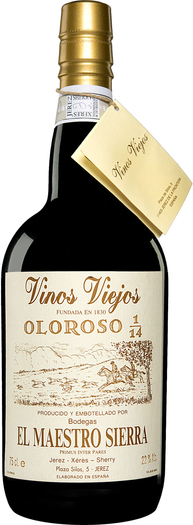 El Maestro Sierra Vinos Viejos »Oloroso 1/14« 22% Vol. Sherry Trocken aus Spanien