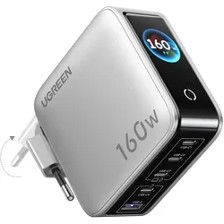 Ugreen Nexode Pro Fast Charger (160 W, 5 Ports), USB Ladegerät, Silber