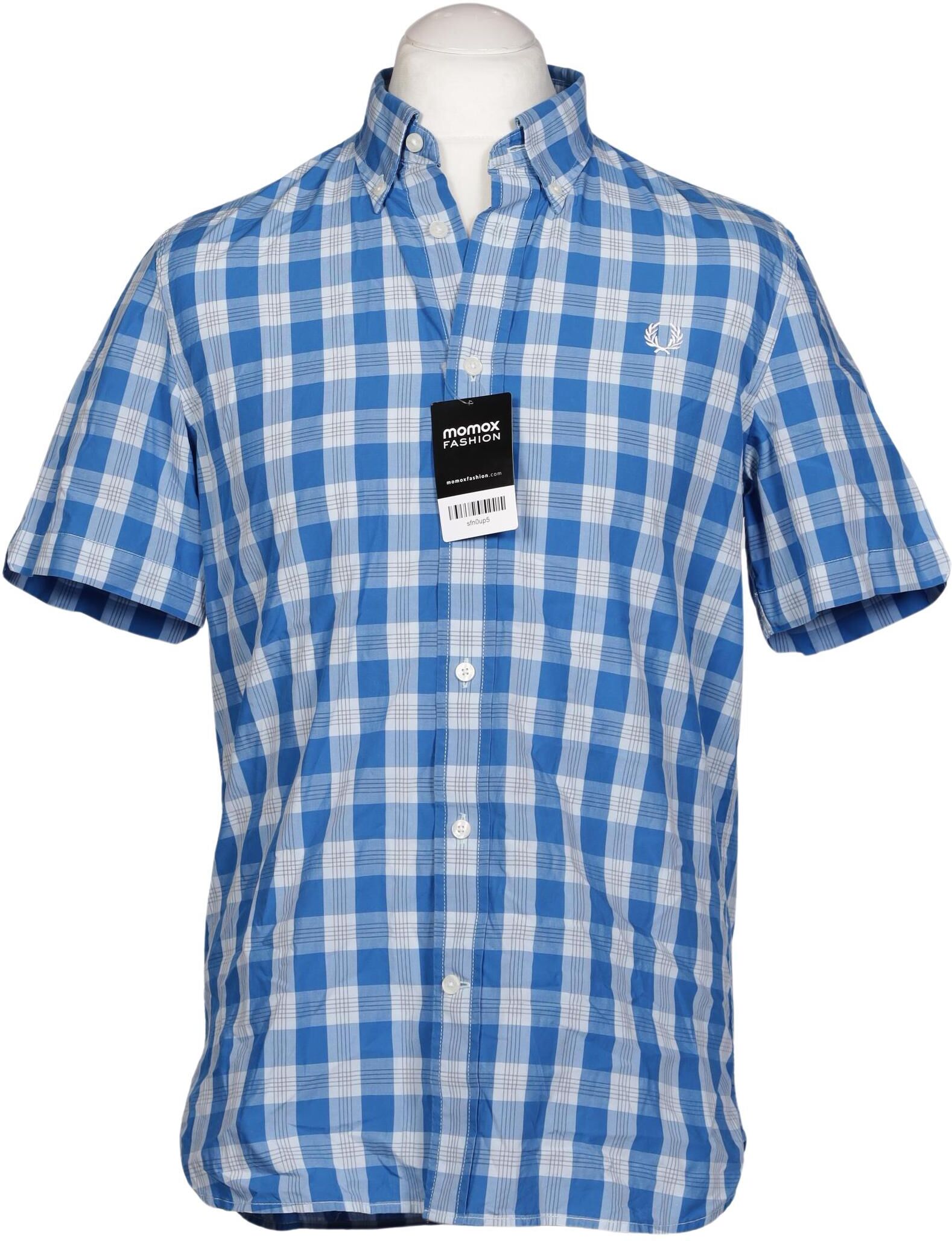 Fred Perry Herren Hemd, Mehrfarbig, Gr. M, Baumwolle - Second Hand