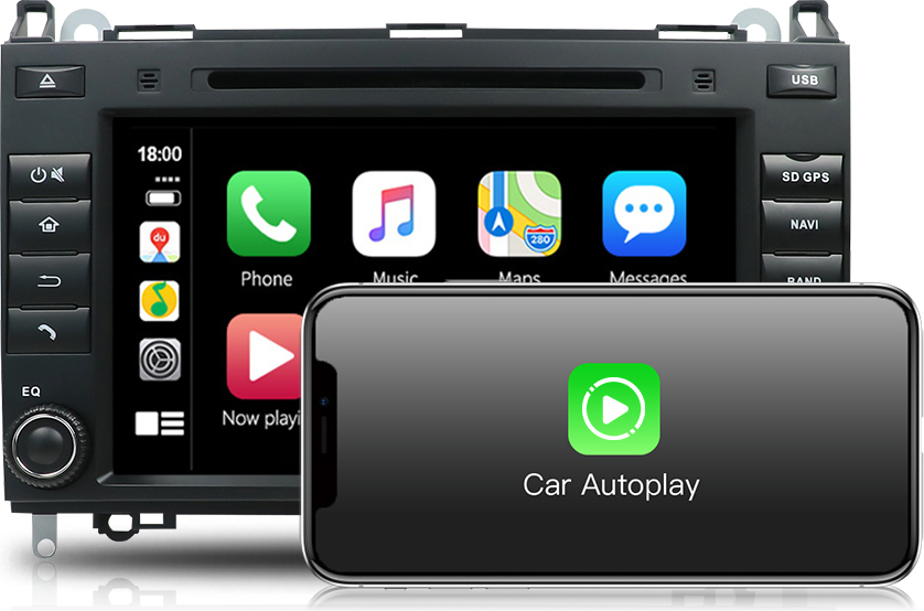 Für Mercedes Benz A / B Klasse W169 Viano Sprinter, Vito, Viano, VW Crafter Android 13 Autoradio GPS Navi DVD USB RDS Carplay