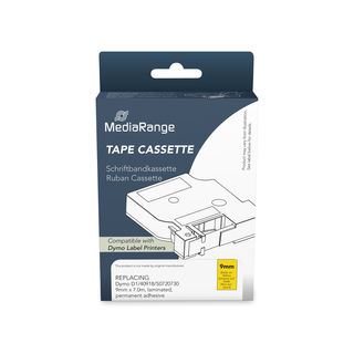 MediaRange Schriftbandka. Dymo D1/40918/S0720730 9mmx7m sw