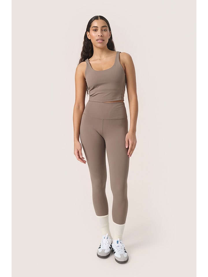 Soaked in Luxury Top in Taupe - M