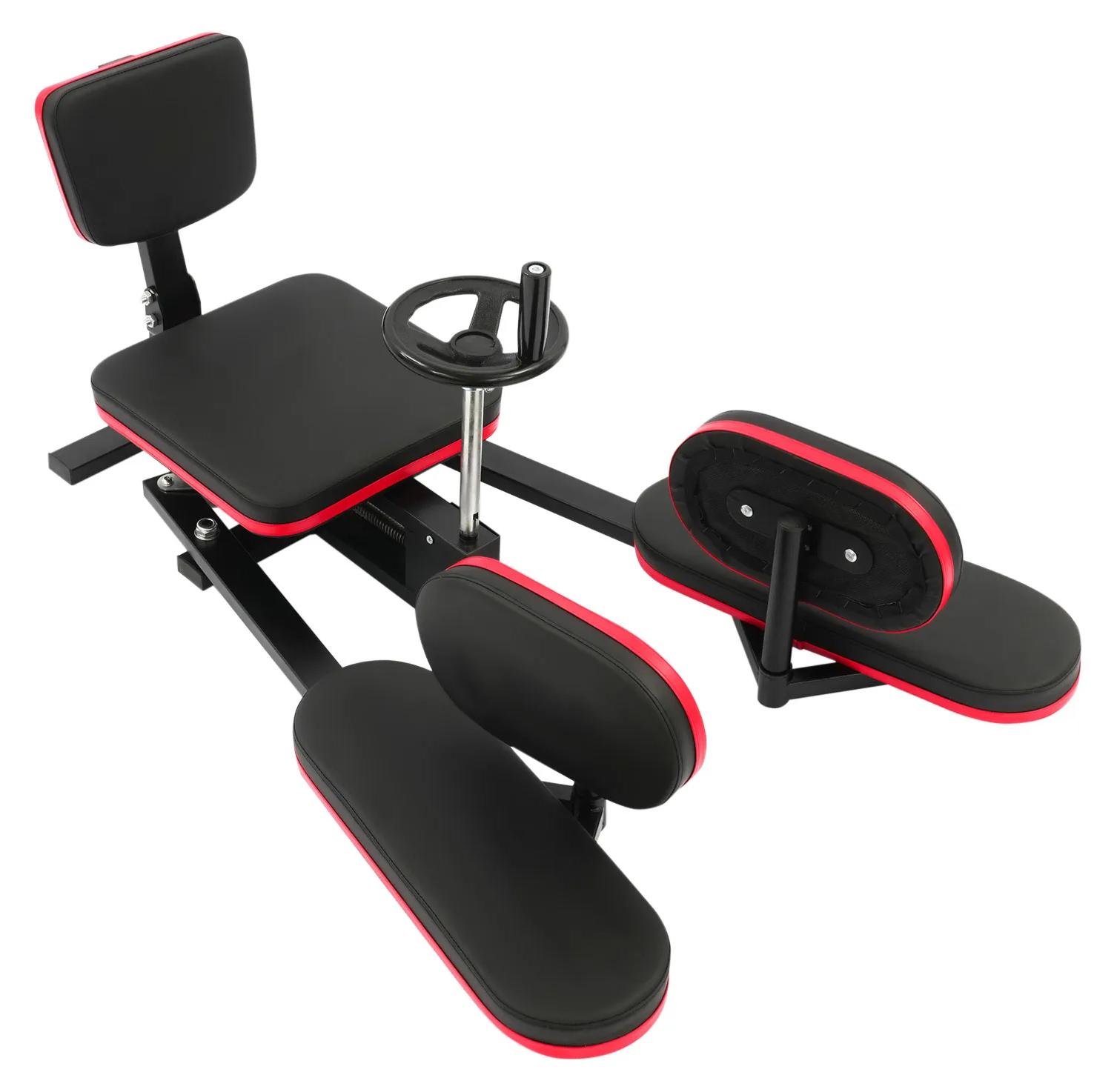 Beinstreckmaschine - Verstellbare Beinspreizmaschine - 180° Winkelverstellung - Universalrollen - Belastbar bis 120 kg - Eisen, Polyurethanund Schaumstoff - Für Beintraining