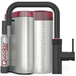 Quooker Flex Square COMBI CUBE schwarz *7 Jahre Garantie & CUBE Filter Starter Paket* FXSBLK COMBI CUBE2