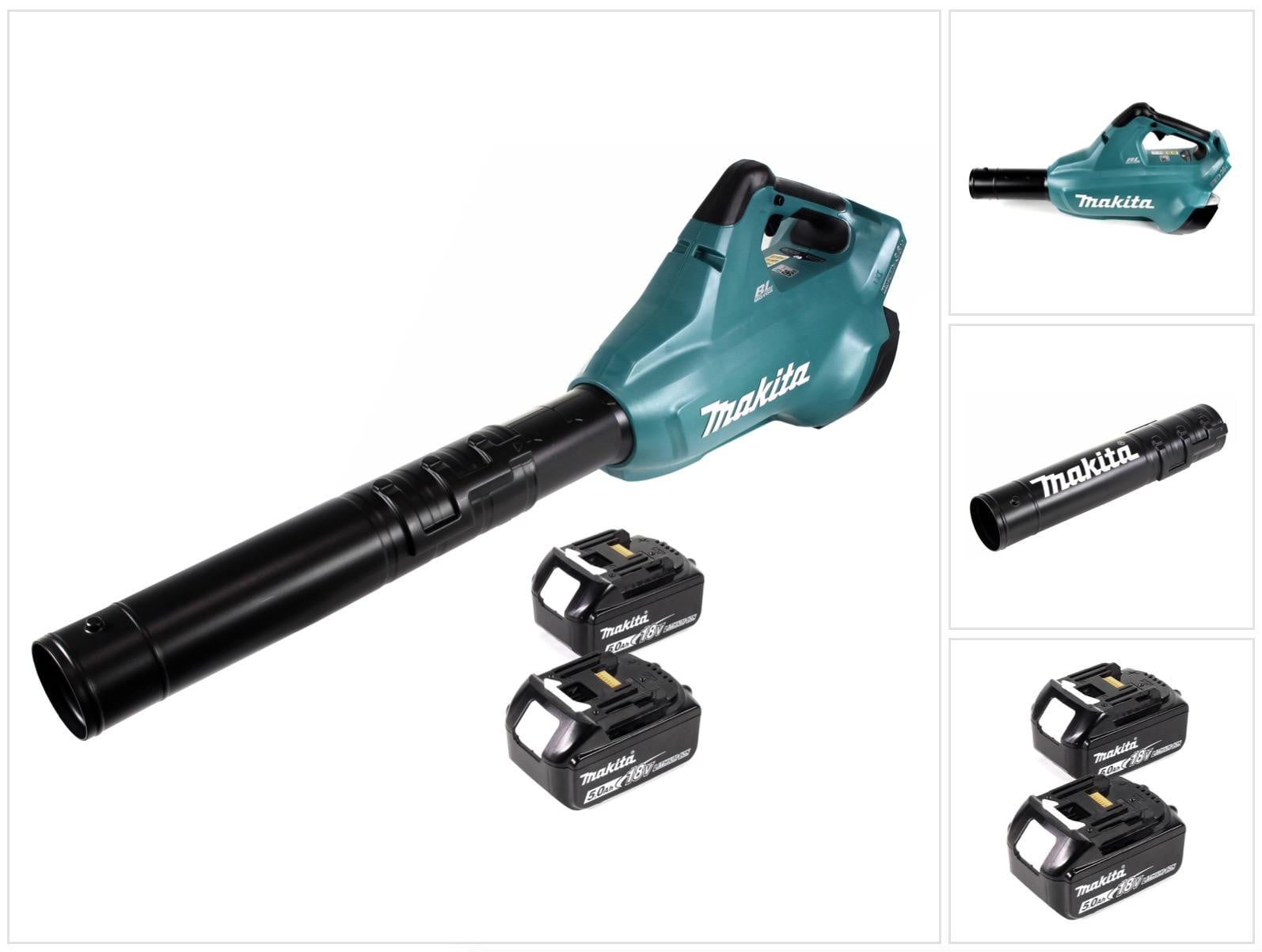 Makita DUB 362 T bladblazer met 2x 18V accu en 2x 5 Ah accu
