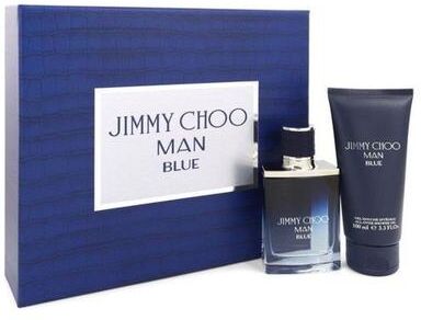 Jimmy Choo Man Blue Gift Set By Jimmy Choo 1.7 oz Eau De Toilette Spray + 3.3 oz Shower Gel Standard Eau De Toilette for Men
