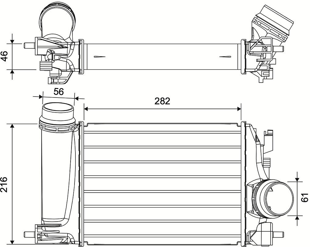 Valeo Ladeluftkühler 881577 Für Nissan Renault