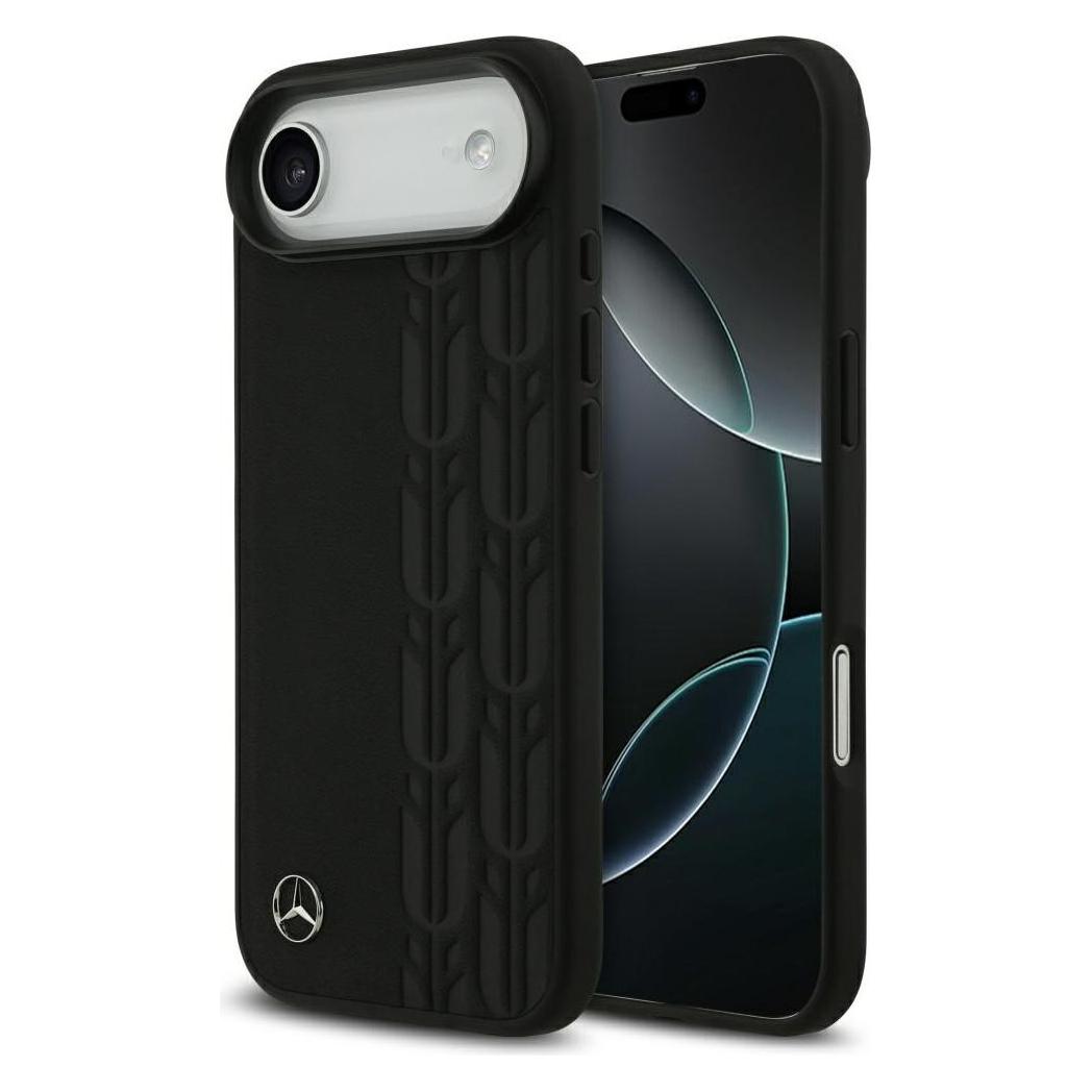 Mercedes Leather Laurel Leaves MagSafe Case for iPhone Air Black (Apple iPhone Air) (MEHMP17M25RDSLAK)