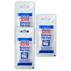 3x Schmiermittel LIQUI MOLY 3139 Batterie-Pol-Fett Spezial Fett Anti Korrosion 10g