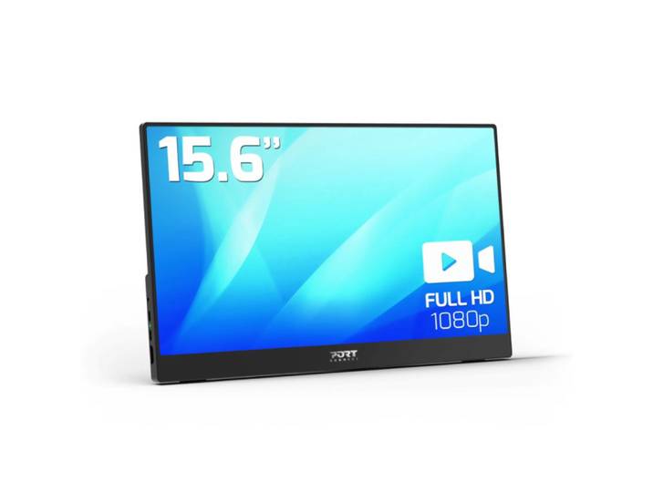 Port Designs PORT, 39,6 cm (15.6'), 1920 x 1080 pixels, Full HD, LCD, Noir 902101