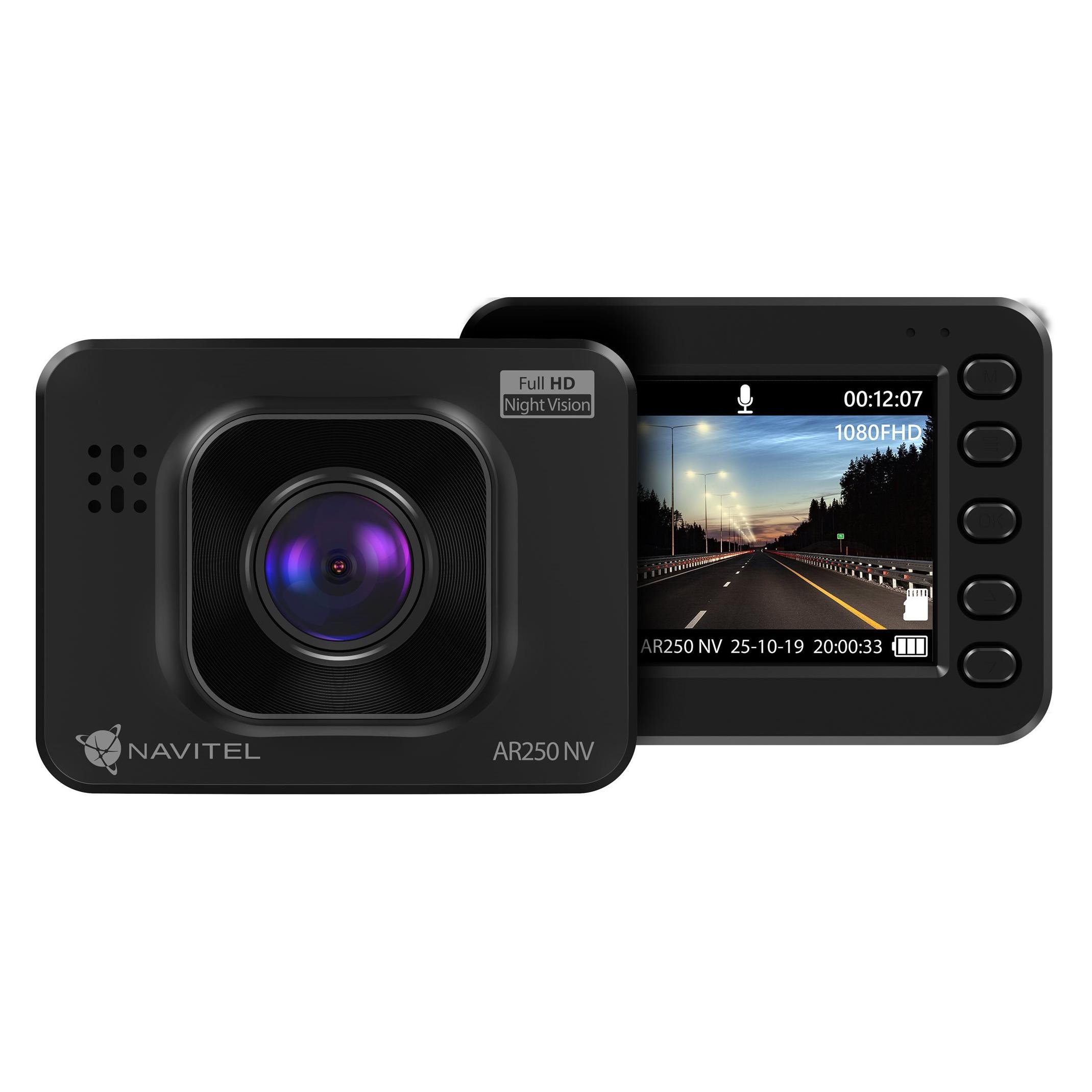 Navitel AR250 NV Dashcam (Eingebautes Display, Eingebautes Mikrofon, Full HD) (AR250 NV)