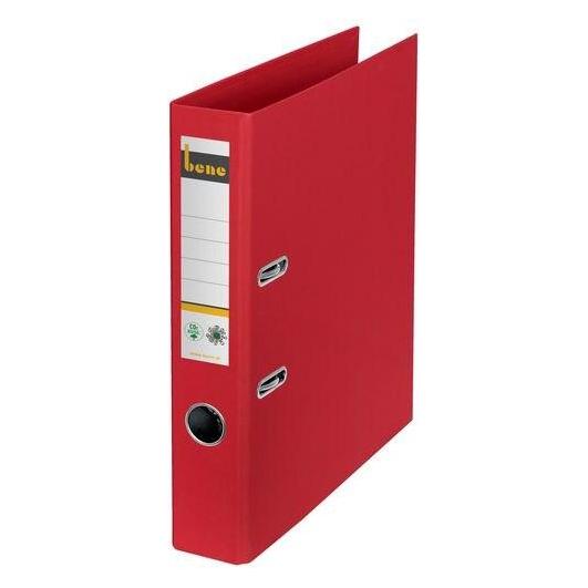 Bene No.1 Ordner rot stabile Pappe 5,2 cm DIN A4 (A4, 52 mm, 1 Stk.) (301600 RT)