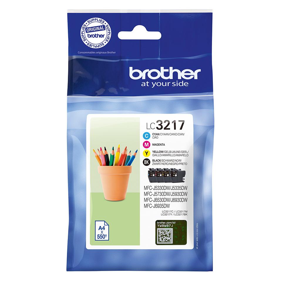 Brother LC3217 Value Pack (BK, C, M, Y) (LC3217VALDR)