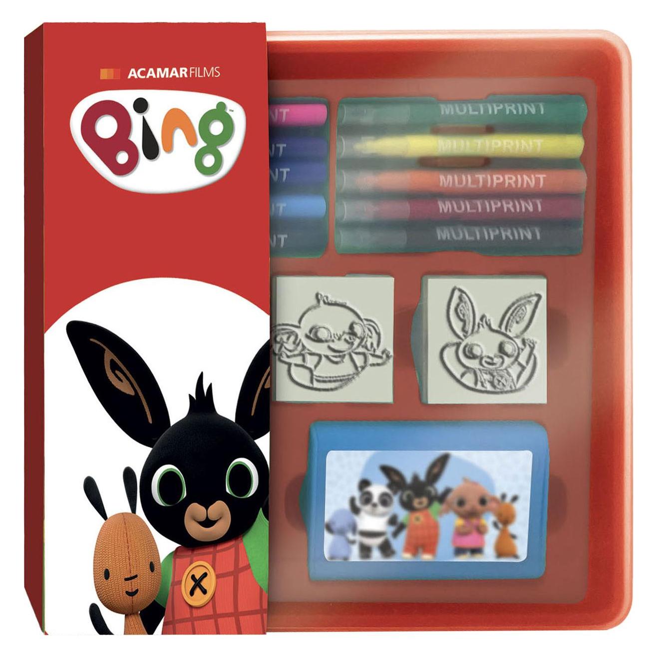 Multiprint Bing Stempeln und Filzstift-Set in Aufbewahrungsbox (45862241)