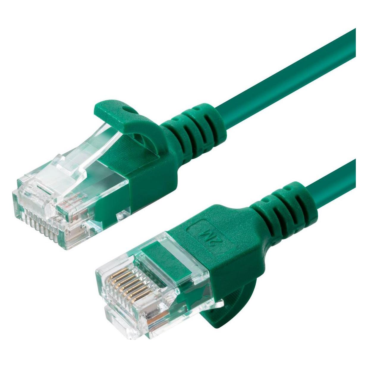 MicroConnect U/UTP CAT6A Slim 0.15M Green (U/UTP, CAT6a, 0.15 m) (V-UTP6A0015G-SLIM)
