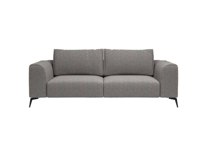 3-Sitzer Sofa, Dunkelgrau, 246x87x88 cm, Holz & Textil, Klassisch & Modern, MID.YOU