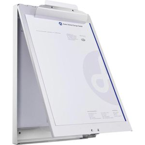Westcott Klemmbrett E-17003, A4, Aluminium, mit Aufbewahrungsfach, silber