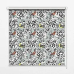 INNENROLLO - Fensterrollo - Rollo - 150x140 cm - Blumen