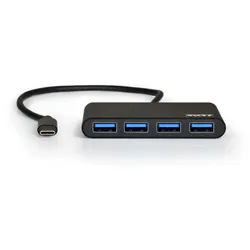 Port Designs 900123 Schnittstellen-Hub USB 3.2 Gen 1 (3.1 Gen 1) Type-C 5000 Mbit/s Schwarz