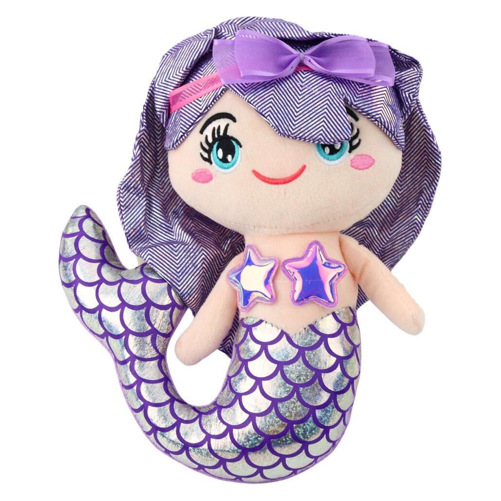 Lean Toys Lean Plüsch Meerjungfrau Holographischer Schwanz Lila 25Cm (25 cm) (66651259)