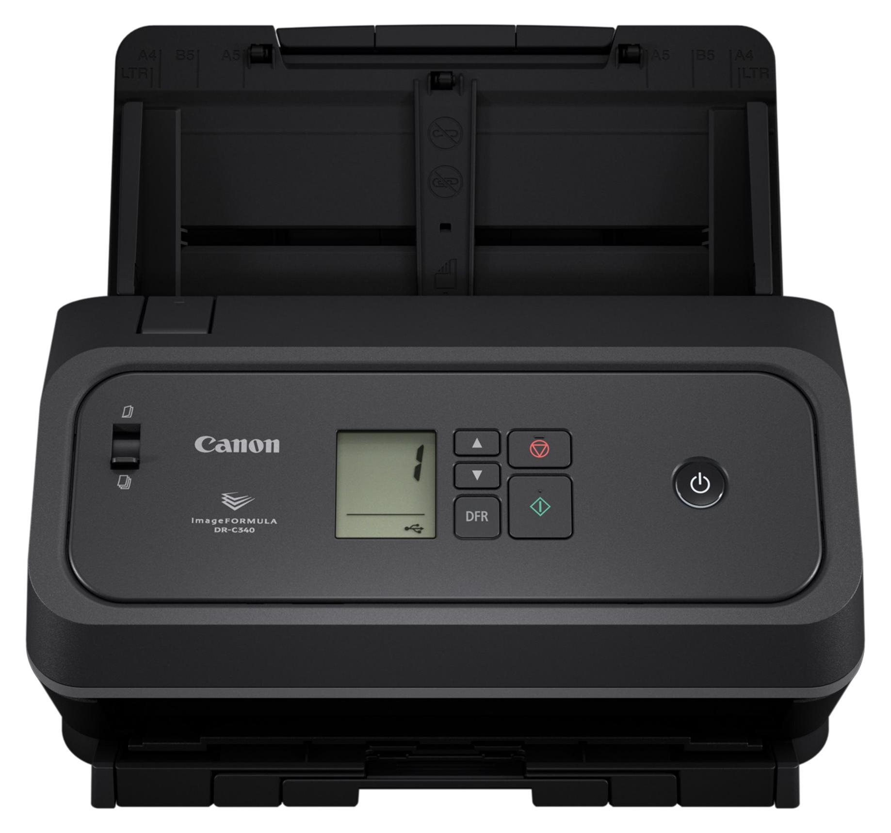 Canon DR-C340, 216 x 356 mm, 600 x 600 DPI, ADF-Scanner, Schwarz, CIS, 7000 Seiten