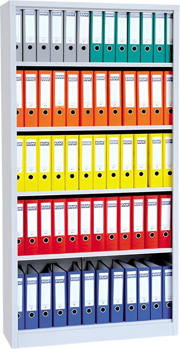 ABC Kantoormeubelen Stalen Boekenkast Aluminium