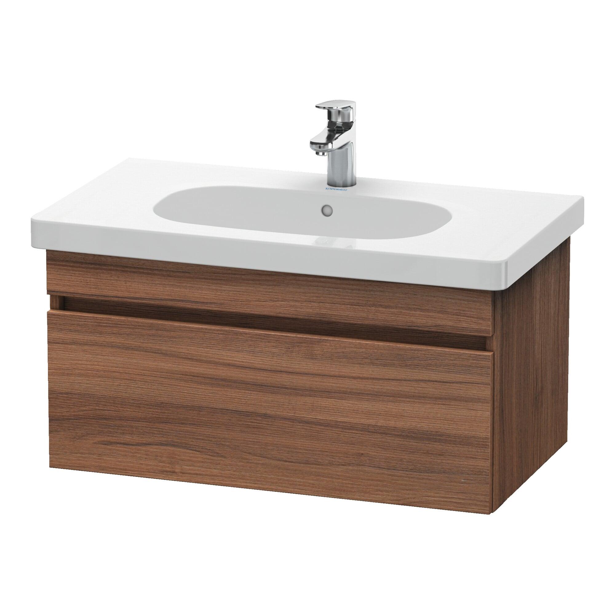 Duravit Waschtischunterschrank DuraStyle 80x45,3cm, Nussb Nat, 1 Ausz., wandhängend (DS638407979)