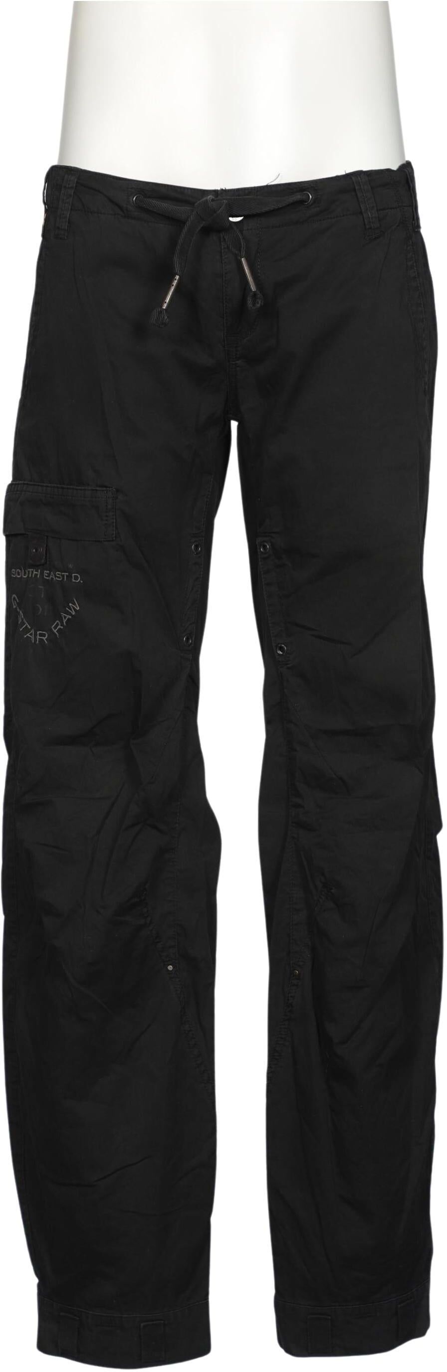 G Star RAW Herren Stoffhose, Schwarz, Gr. W30, Baumwolle - Second Hand