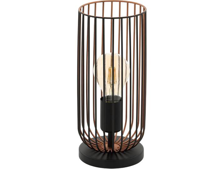 Eglo Tischlampe Roccamena Schwarz/kupfer Stahl H 31 cm - Tischlampe