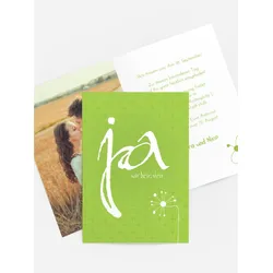 Einladungskarten Hochzeit selbst gestalten mit Spruch und Fotos im Onlinedesigner bei Meine-Kartenmanufaktur.de