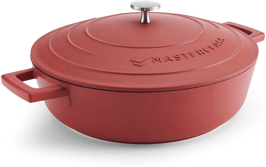 MasterClass Cast Aluminum Shallow Casserole 4L Red 4L