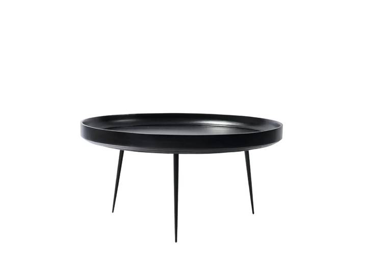 Mater Bowl x -large Tisch Mango schwarz, schwarzes Gestell