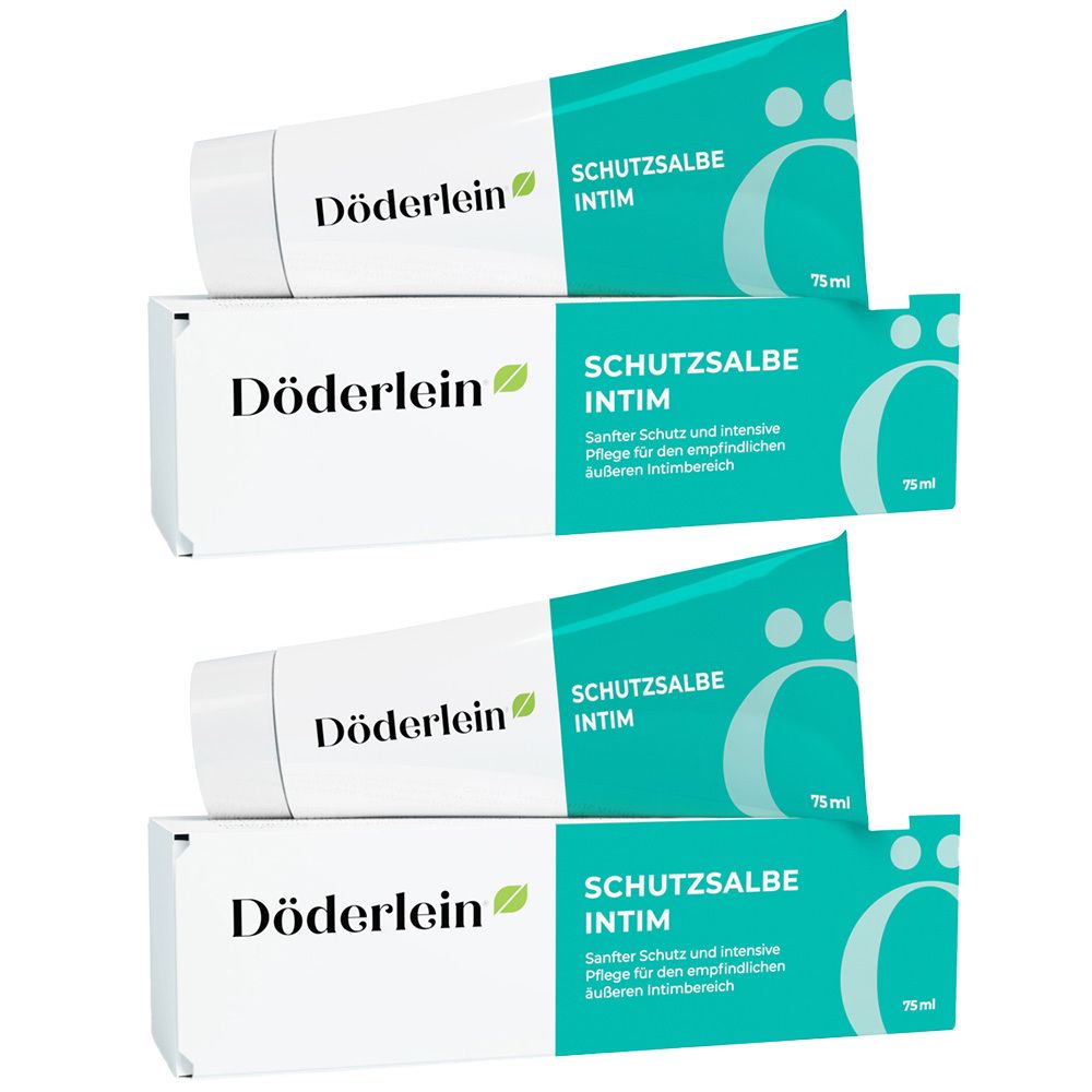 Döderlein Schutzsalbe Intim Milchsäure+Panthenol 2x 2x75 ml Salbe