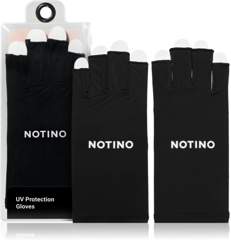 Notino Nail Tools UV Protection Gloves UV-protective gloves Black 1 pc