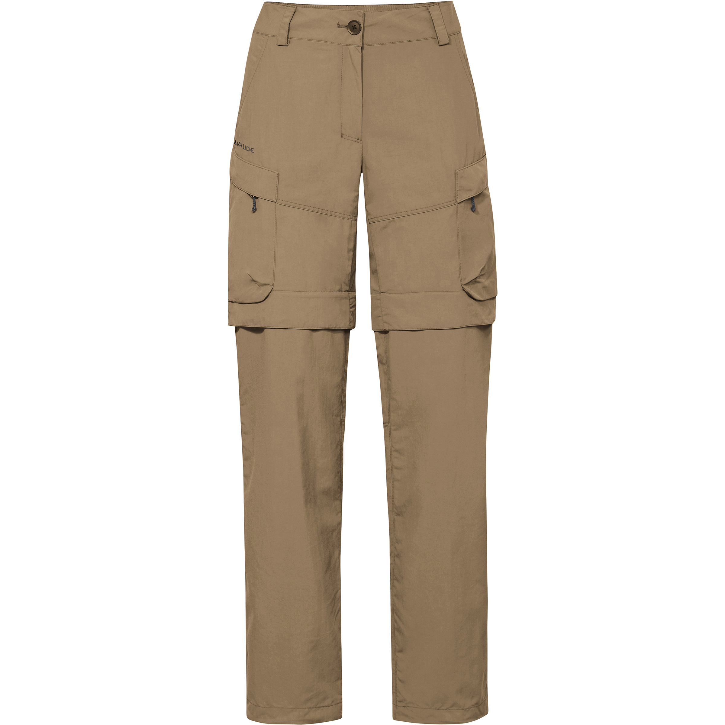 Vaude Neyland Cargo Zo Hose Damen Zip-Hosen beige Größe S Trekking Schnell trocknend