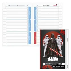ROTH Hausaufgabenheft Star Wars für clevere Faule liniert DIN A5