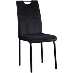 HTI-Living, Stühle, Stuhl Denton Velvet Schwarz (1x)